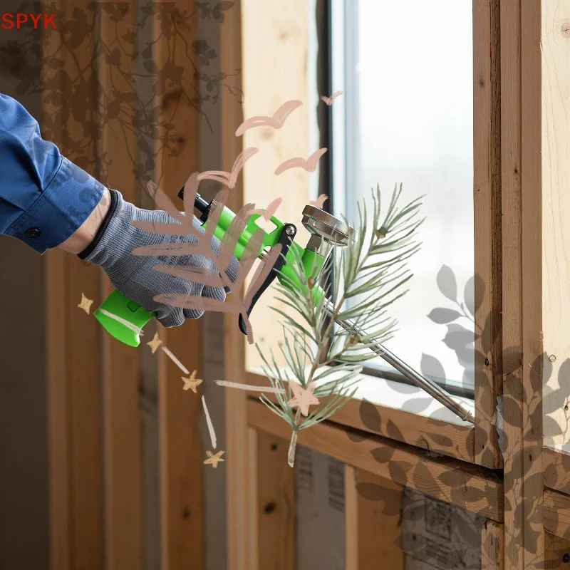 Polyurethane Foam Dispensing Tool Plastic Handle High Air Tightness Heavy Duty For Construction Door Window Sealing Filling Wor