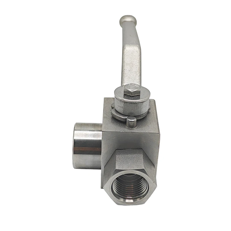 High Pressure Stainless Steel 3-Way Ball Valve L Type Female Thread 1/4\