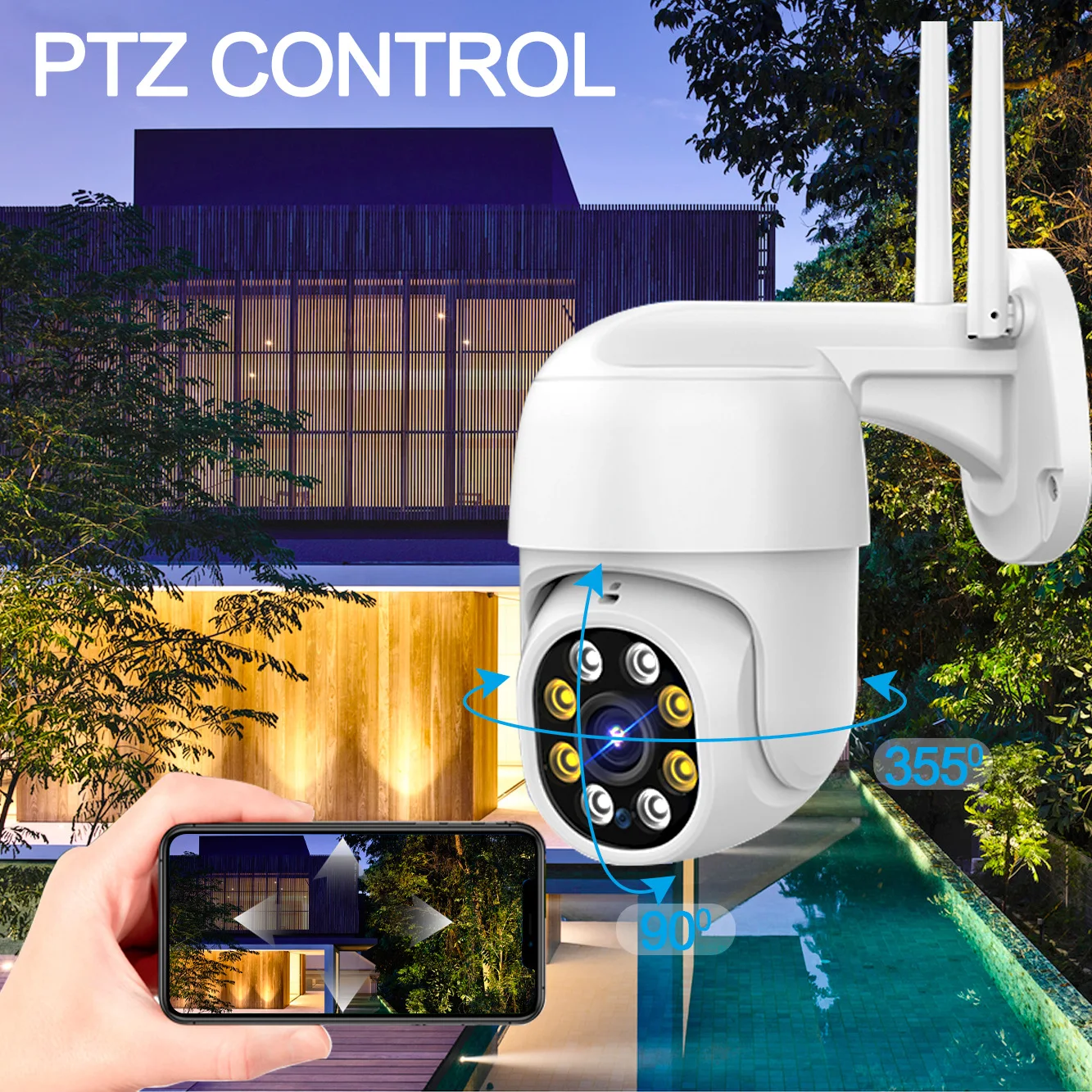 نظام كاميرا PTZ لاسلكي 8CH 6MP - قبة عالية السرعة للمتجر/المنزل واي فاي عرض عن بعد التجارة الإلكترونية الأكثر مبيعًا