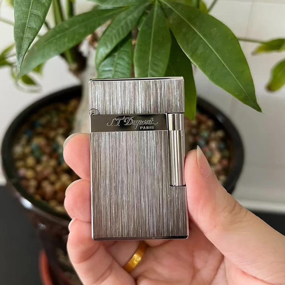 

Зажигалка DP Luxury Brand Ligne 2, классический матовый стиль, громкий звук, мужской подарок, заправка газа, набор бесплатных расходных материалов