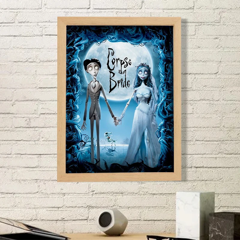 

Tim Burton Corpse Bride Posters for Wall Decor Horror Movie Poster Decorative Painting Home and Decoration Room Art Decorations