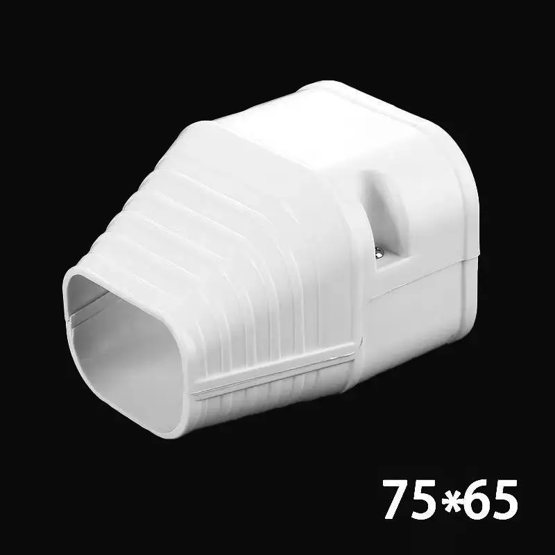 Hochfeste 75*65mm PVC-Klimaanlagen-Leitungsschutzkappe, Kupplungs-Endkappe, Flachbogenkappe für den langfristigen Einsatz im Freien – Detail 11