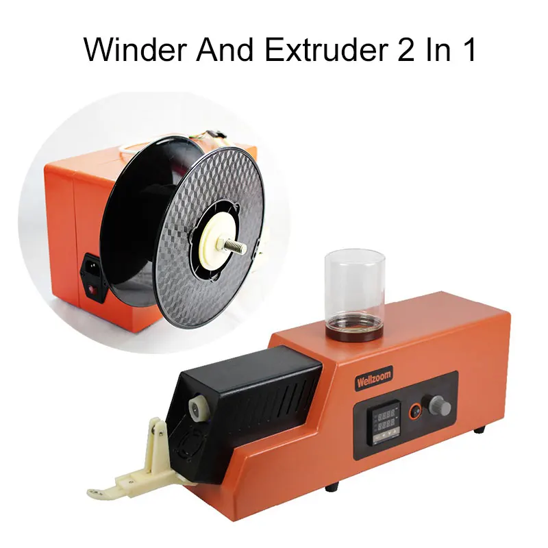 

Automatic Winding Spooler Machineh and Extruder 2 in 1 for Desktop 3D Printer Partner Filament Extruder Machine Auto Tabel Winde