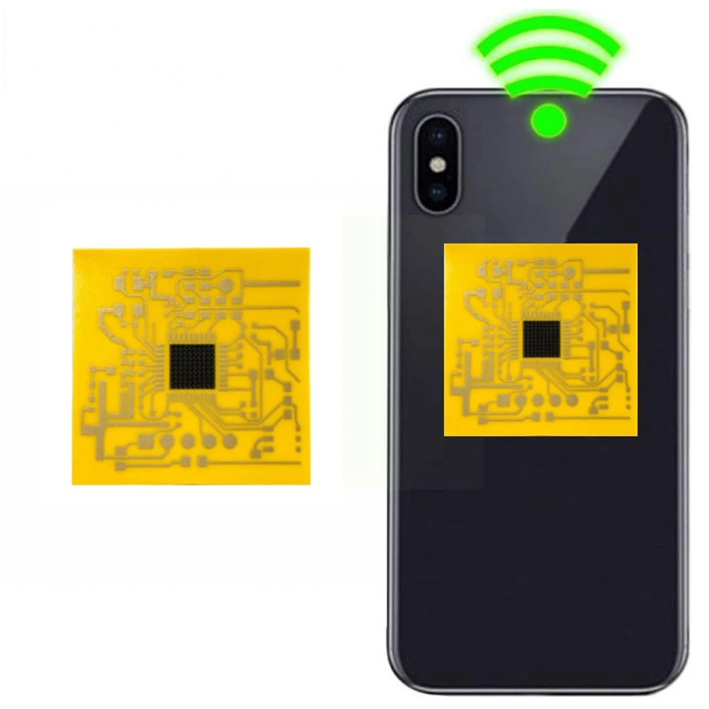 A64I 1PCS Signal Enhancement Stickers Network Signal Booster Cell Phone Signal Booster Portable Signal Booster Yellow