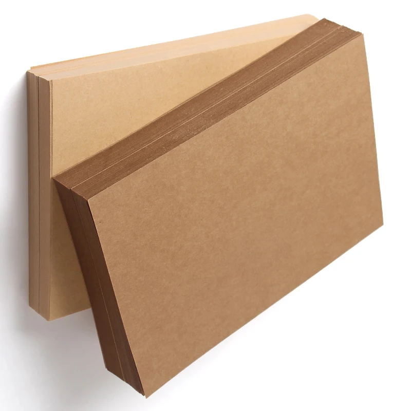 Imagem -02 - Folhas Gift Packaging Brown Kraft Paper Hard Cardboard em Tamanho a4 200gsm 50