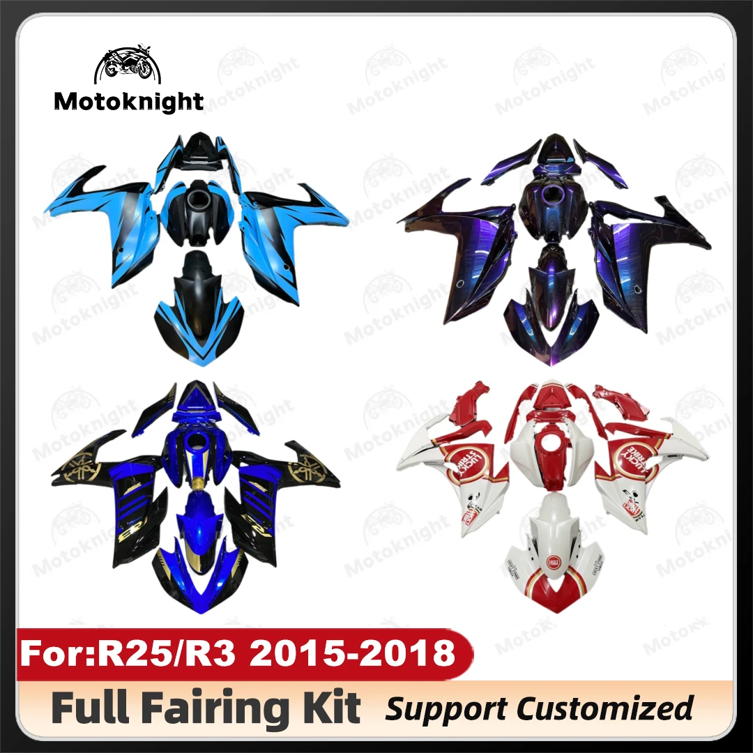

Motorcycle Injection mold full Fairing kit fit for YAMAHA R25 R3 2015 2016 2017 2018 15 16 17 18 bodywork Fairings kits