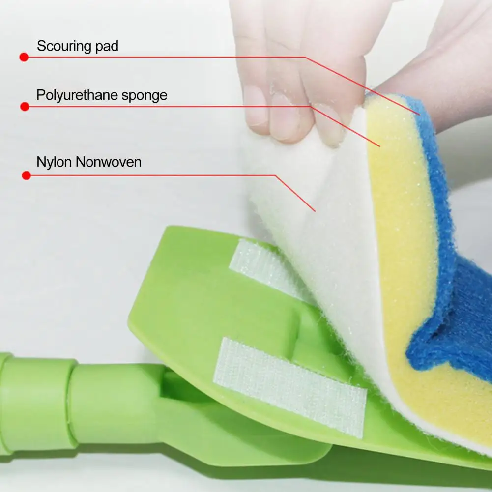 Brush with 180-degree Rotatable Nozzle 3-in-1 Extendable Shower Brush Set Long Handle Tub Scrubber Multifunctional Floor Tile