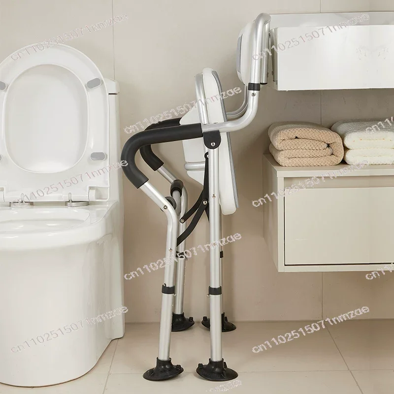Bath Chair Toilet Anti-drop Bath Seat Folding Shower Concave Plate Safety Bath Chair
