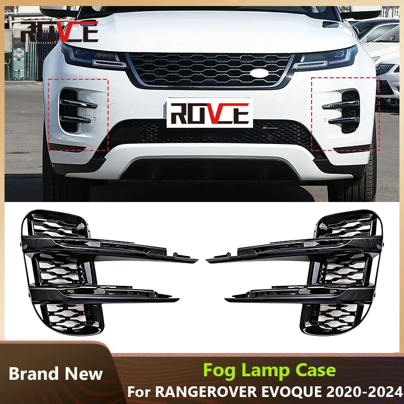 

Противотуманные фары ROVCE, крышка гриля для Land Rover Range Rover Evoque 2019 2020 2021 2022 LR114729 LR114728, автомобильные аксессуары