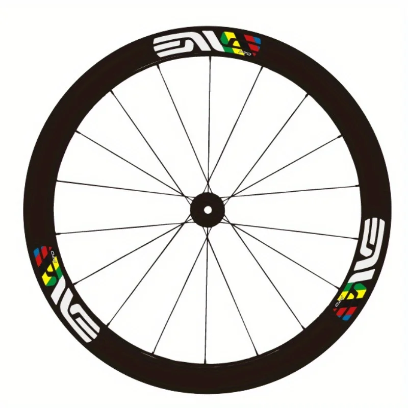 12 قطعة/ورقة، ملصقات زخرفية للدراجة - ملصقات ركوب الدراجات والفينيل، شريط مصمم لف محور عجلة الطريق السريع للعجلة #6