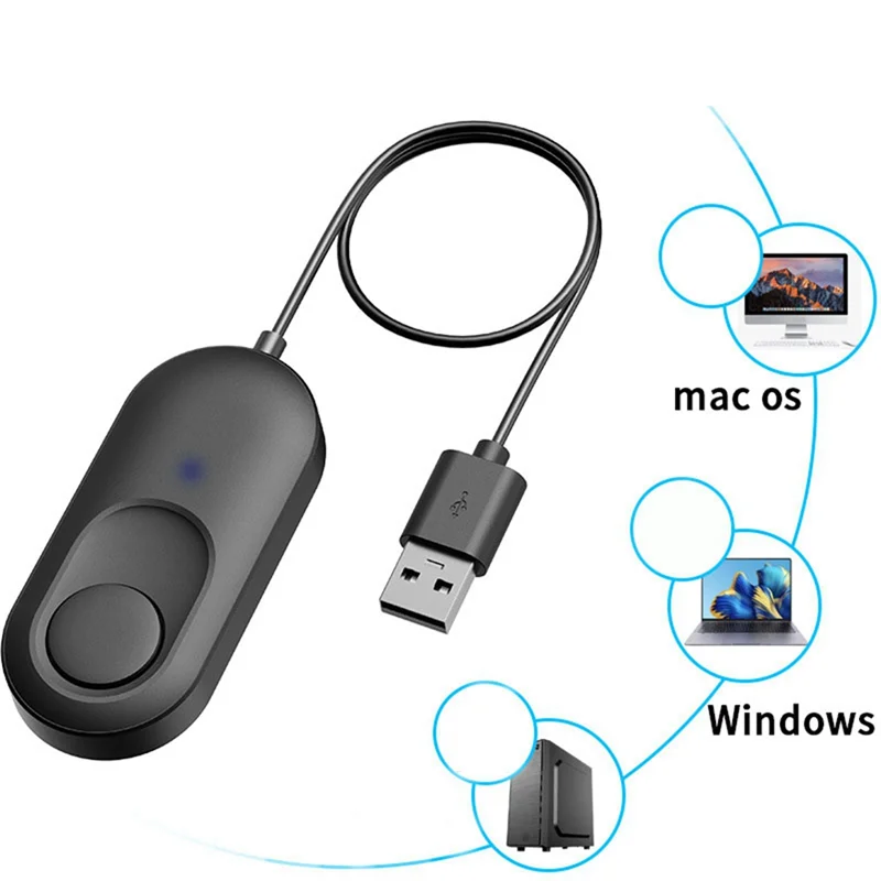 USB Mouse Jiggler, Undetectable Mouse Mover Automatic Simulato for Prevent Computer Laptop Screen Sleep