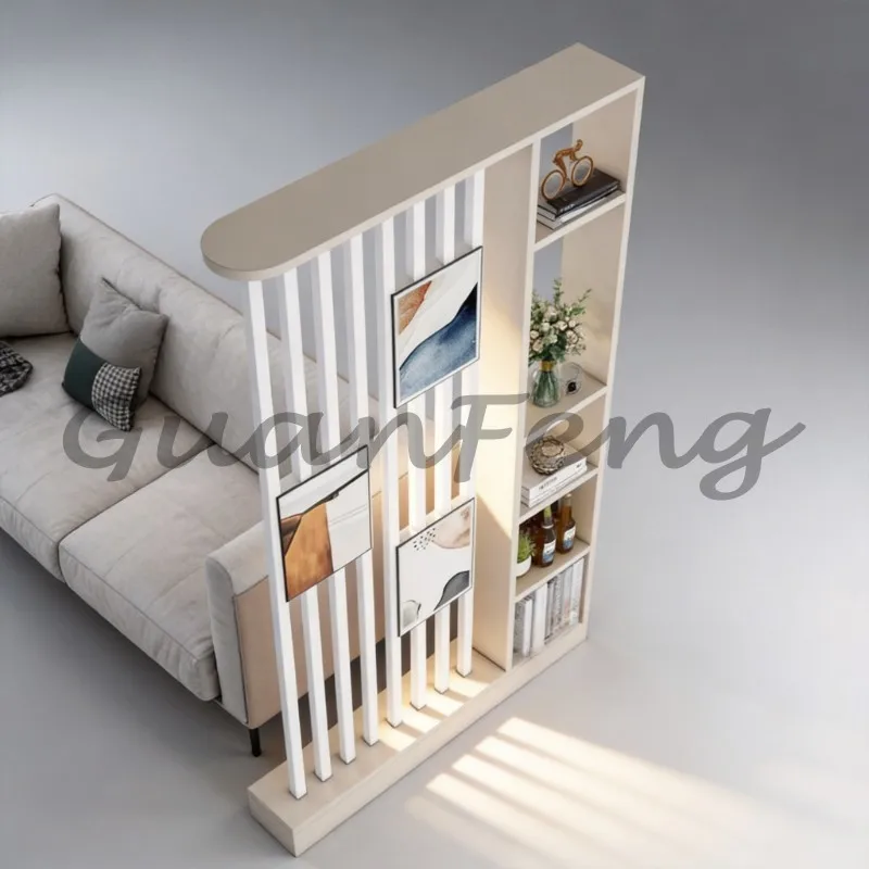 Simple New Chinese Entryway Partition Cabinet Freestanding Entrance Screen Divider Living‑Room Storage & Wine Rack Furniture