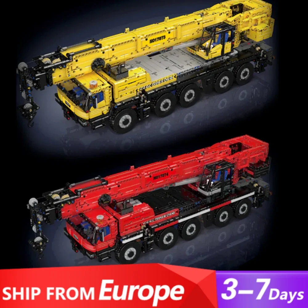 Tecnico MOC MoldKing LTM 1110 Gru Paranco Modello di Auto 3218PCS Splicing Montaggio Building Blocks