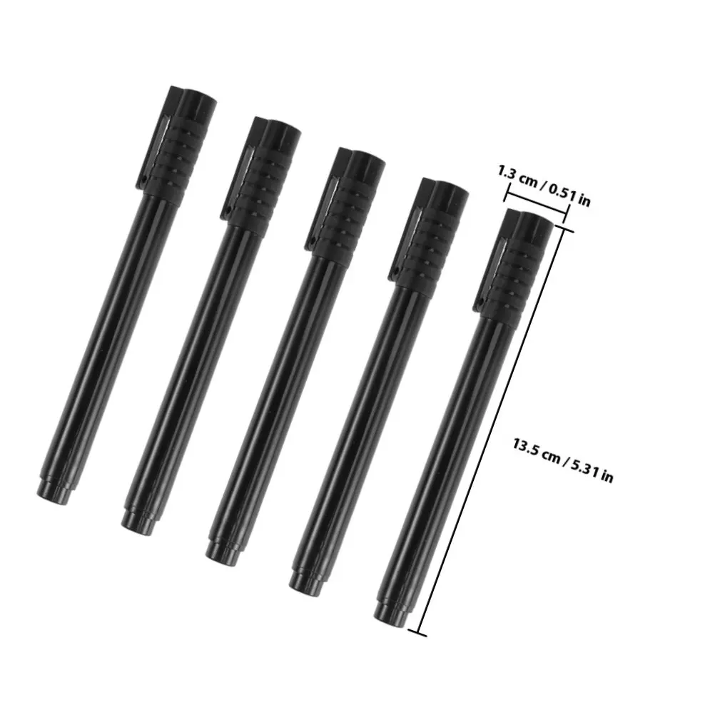 5Pcs Counterfeit Bill Pen Easy Detection Money Checker Pen Light Yellow Brown Gray Indicator for Markets Convenience