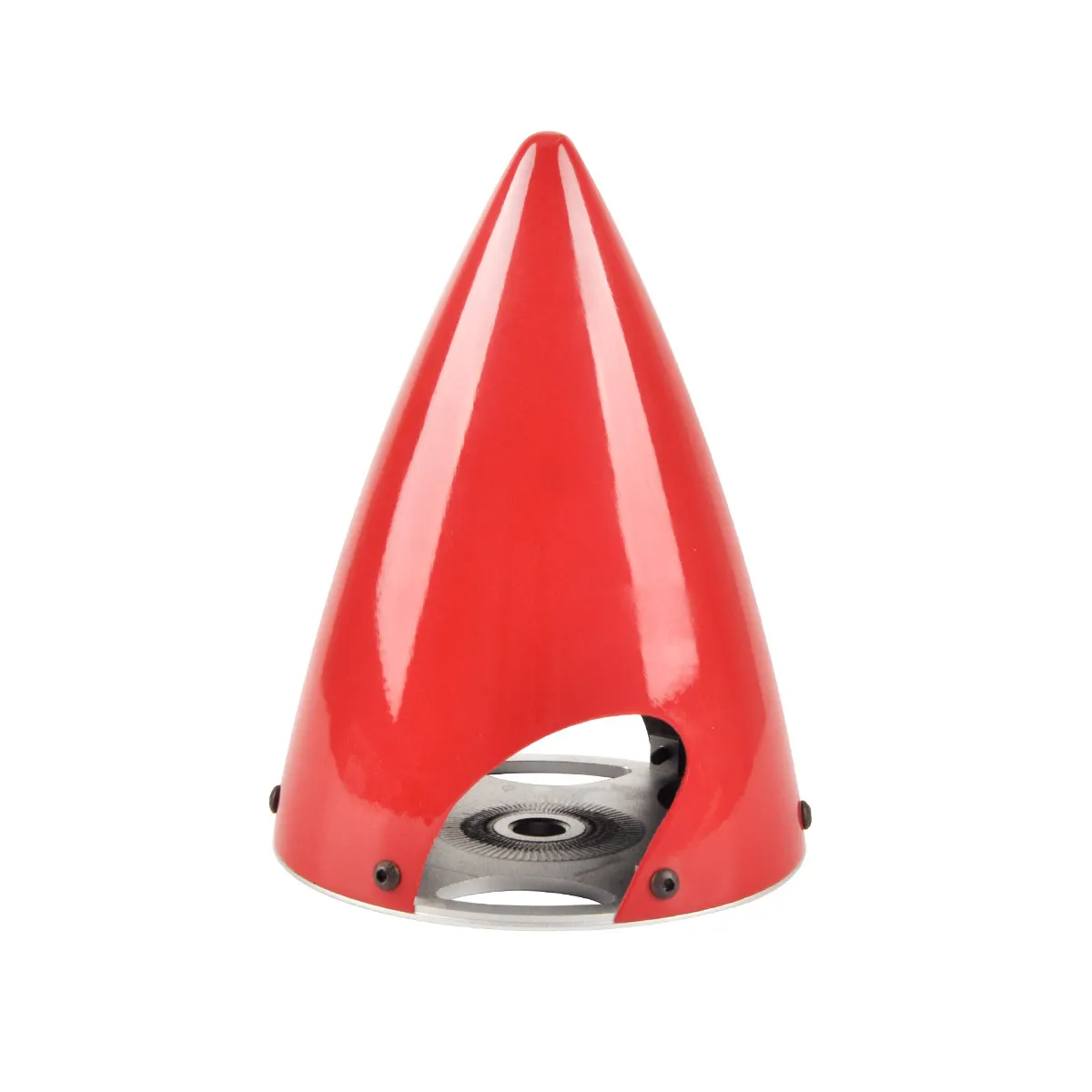 4 Inch RC Airplane Red Carbon Fiber Spinner 135mm Height 10mm Hole RC Fixed‑wing Propeller Nut Cover Replacement Part