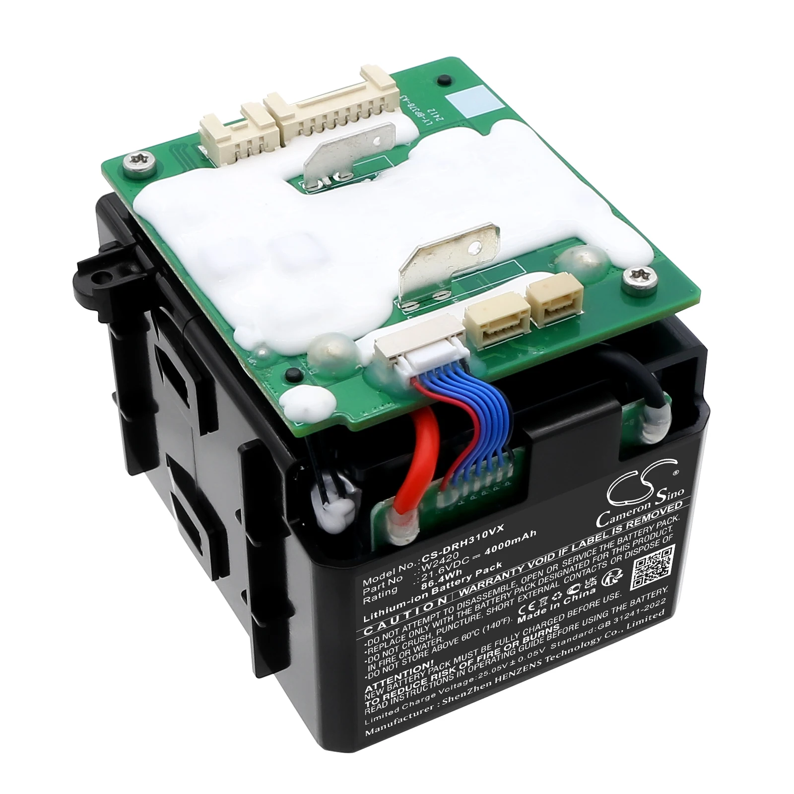 CS Replacement Battery for Dreame H30 PN:W2420 4000mAh / 86.4Wh