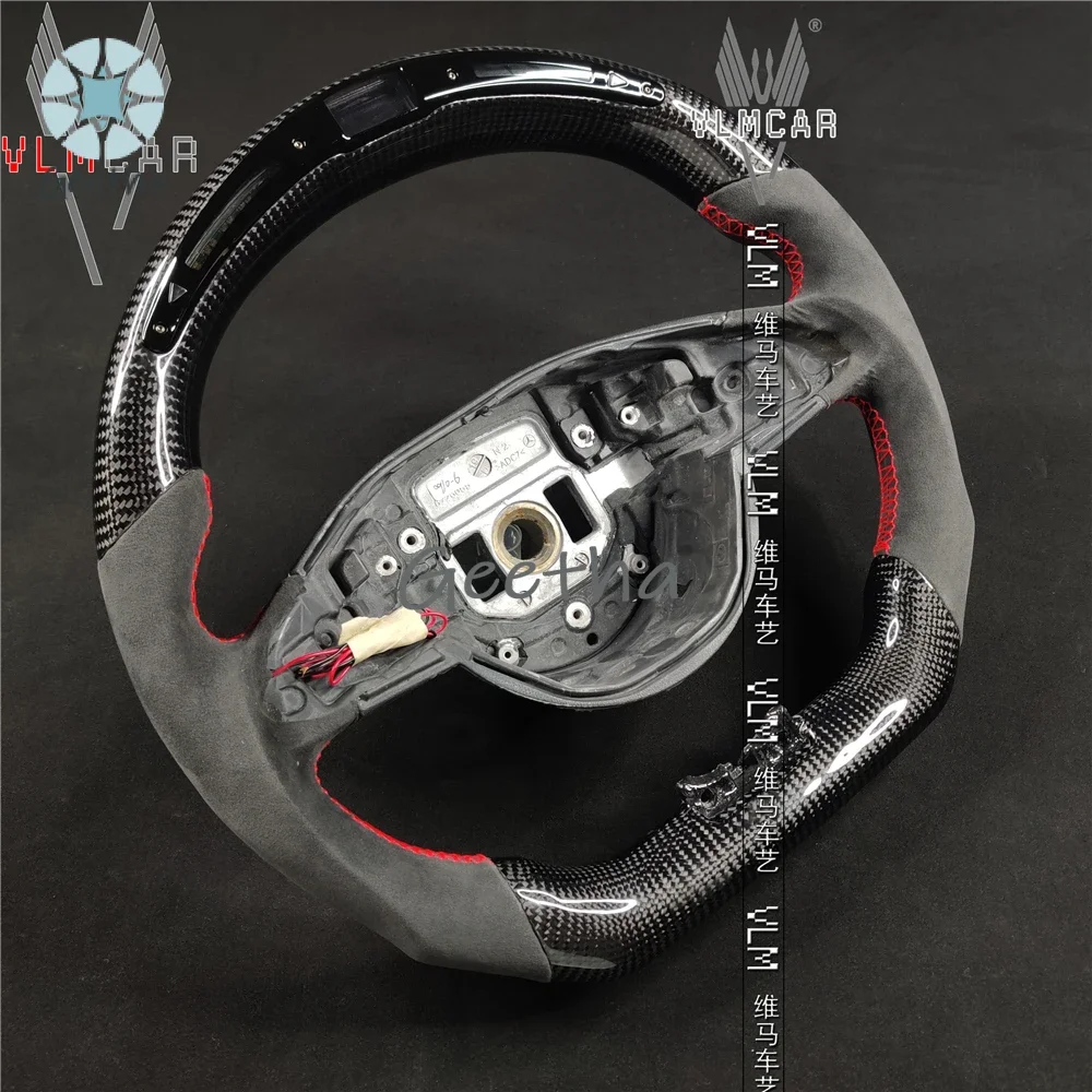 

Digital Display Carbon Fiber Steering Wheel for Mercedes Benz W176 W246 W205 W213 GLA/All Mercedes Benz Models Can Be Customized
