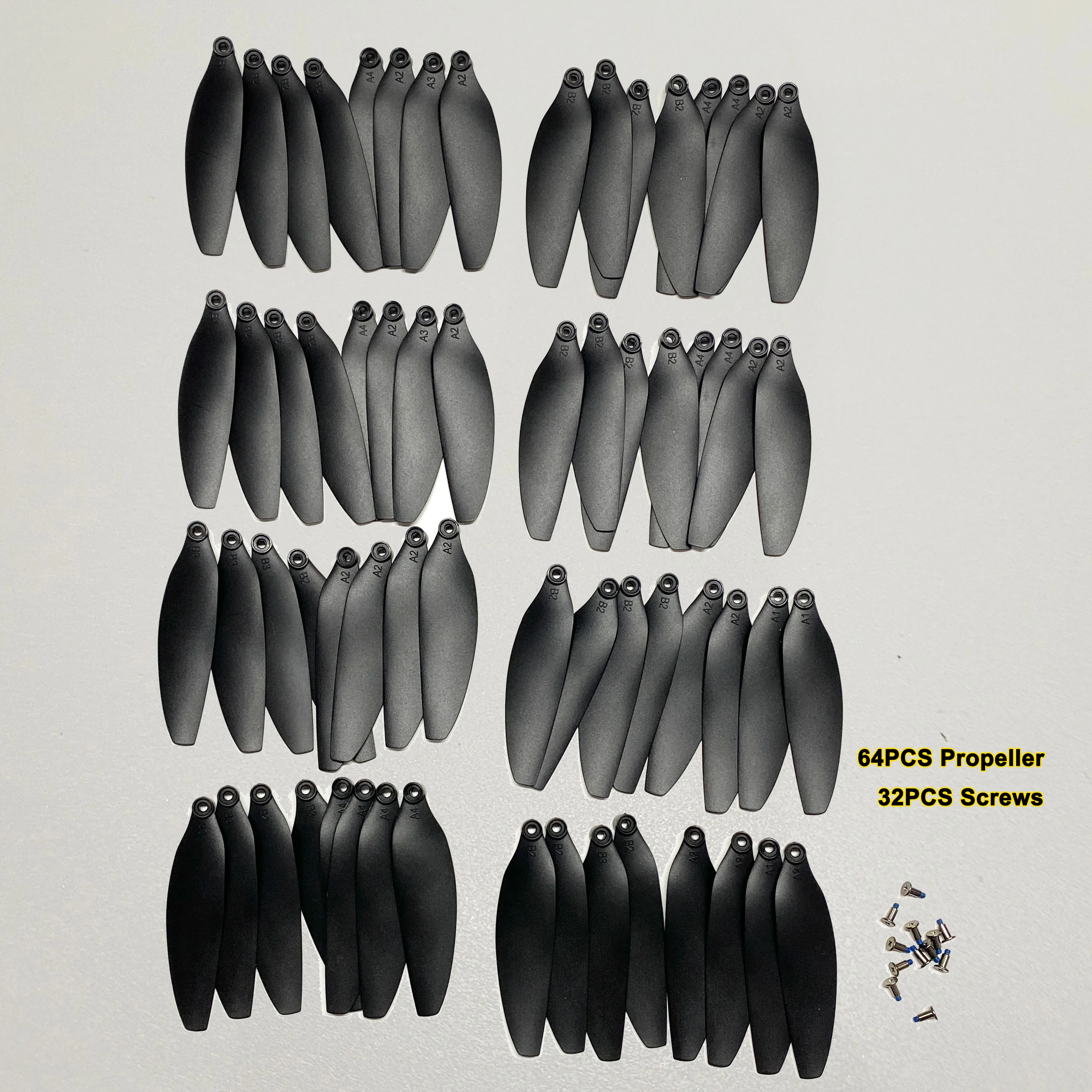 64PCS Propeller Props Spare Part with Screws Original for Z908 MAX Drone Brushless Quadcopter Wing Blade Rotor Accessory