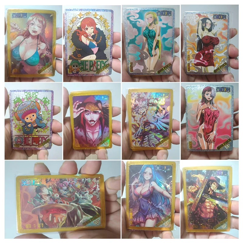 Anime One Piece SP Card Monkey D Luffy Sanji Nami Uta Boa Hancock Collectible Cards Christmas Birthday Gifts Children's Toys