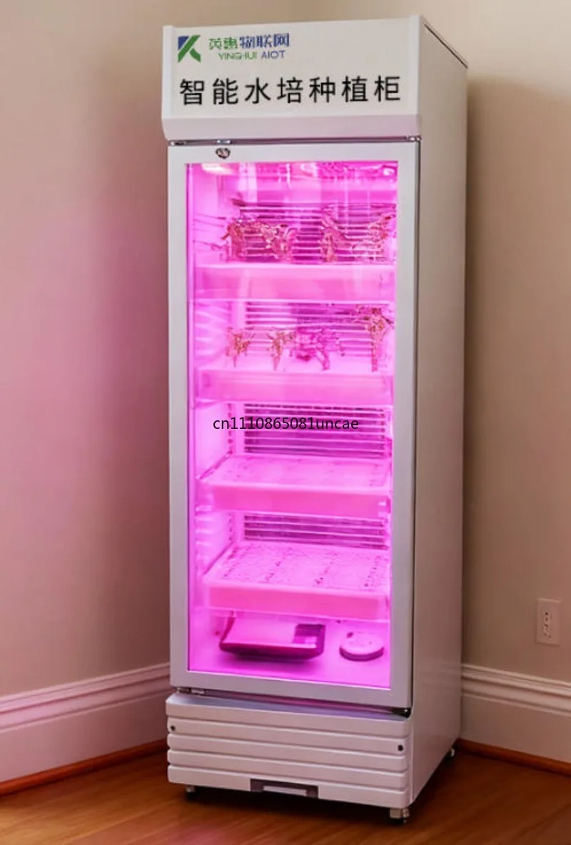 

Home Use Hydroponic Planter Cabinet with Temperature Humidity Control, Air Purification & Aeration Soilless Cultivation