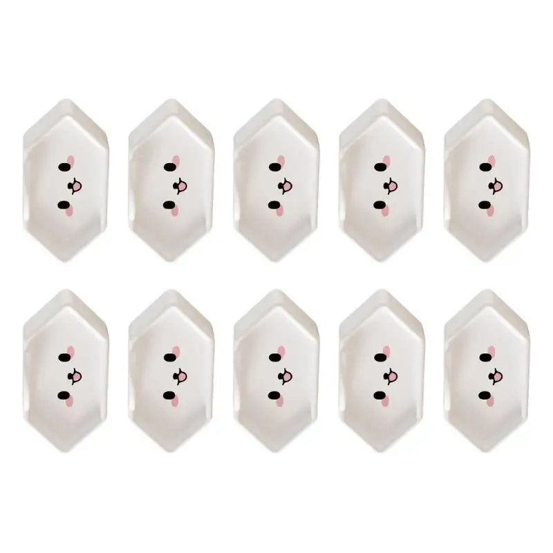 

U13F 10xInvisible Design Childproof Electrical Cover Plugs For 2-Hole Socket Standard