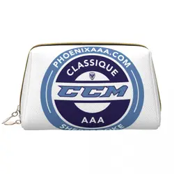 CCM Canada Logo Hockey Cosmetic Bag Women Kawaii Big Capacity Makeup Case Beauty Storage Toiletry Bags