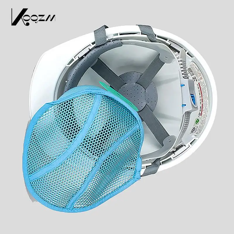 

Protective Safety Helmet Accessories Liner Sweat Inner Pad Ventilation Crash Hard Hat Lining Washable Blue Polyester Sports