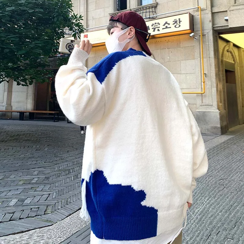 Dames Witte Trui Gebreide Trui Harajuku Esthetische Y 2K Grote Maat Lange Mouwen Truien Mode Vintage 2000S Kleding 2024