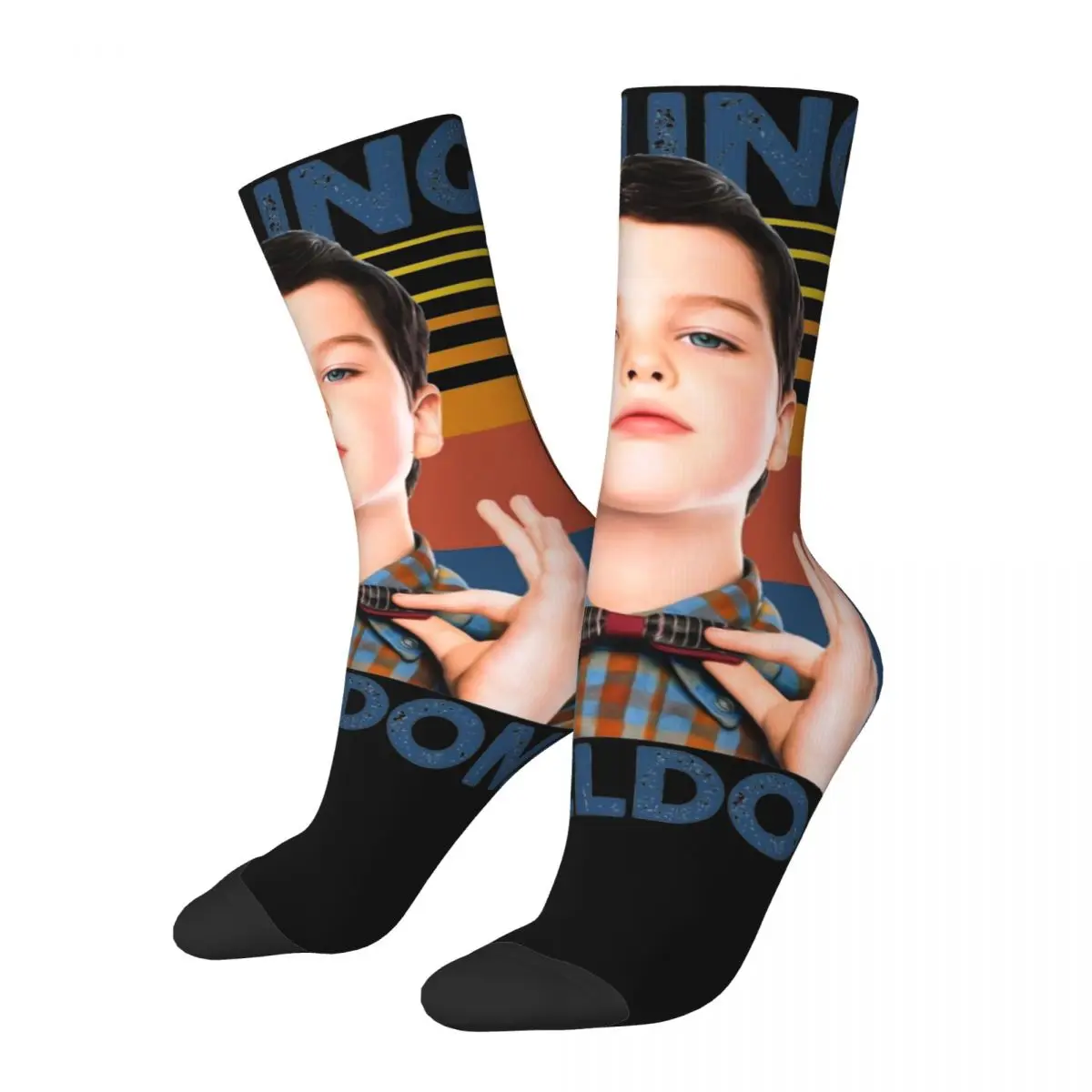 Female Young Sheldon Funny Comedy Socks Warm Fashion Sheldon Cooper Socks Novelty Accessories Middle TubeStockings Little Gifts