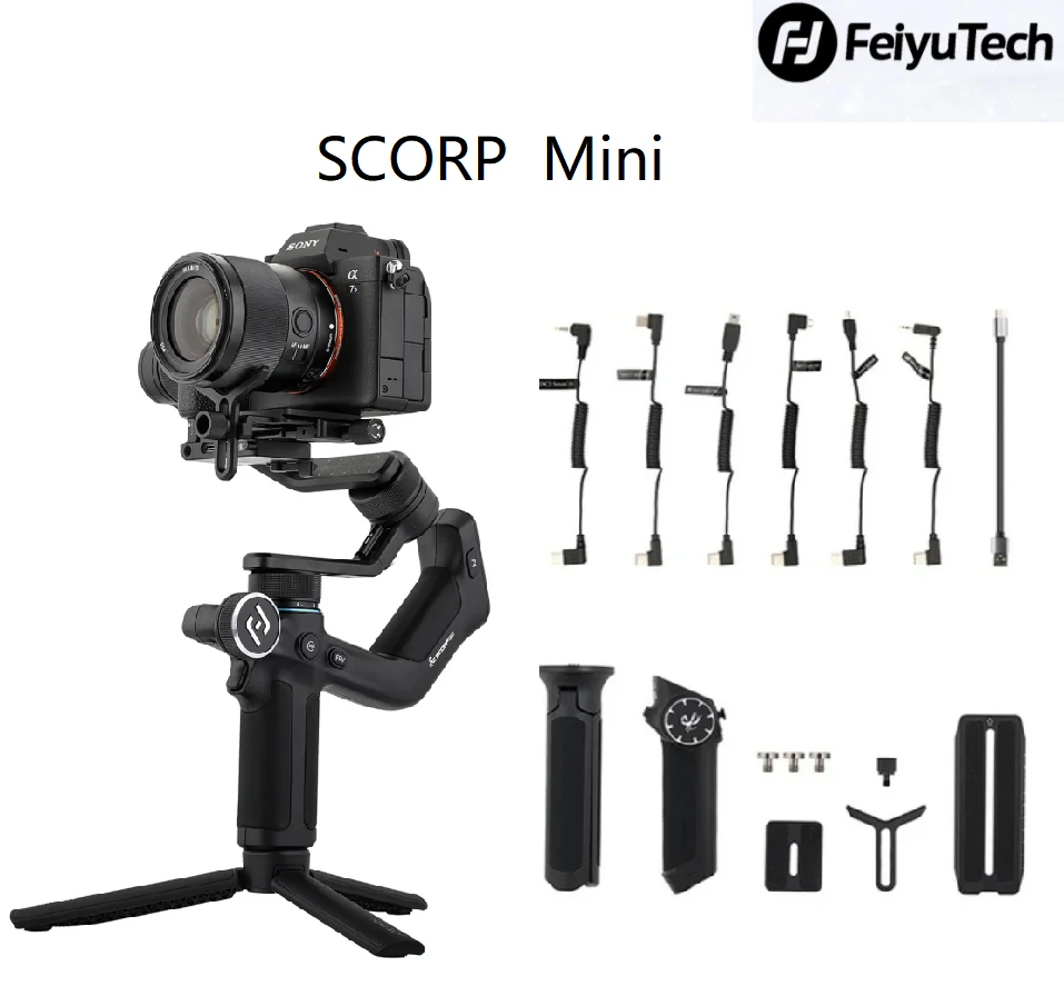 

FeiyuTech 2022 New SCORP Mini All-in-One Gimbal Stabilizer 3-Axis Handheld for Gopro 9 10 Smartphone Mirrorless Action Camera