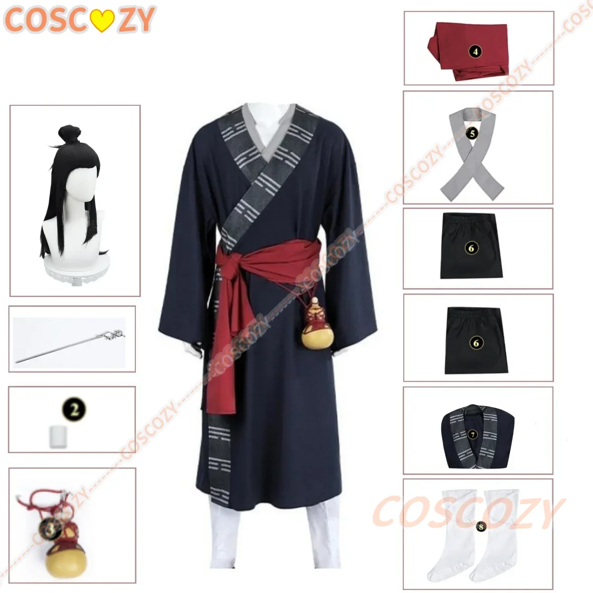 Vorverkaufs spiel schwarzer Mythos Wukong Chef mi dao ren Cosplay Kostüm Uniform Perücke Maske Haarnadel Socken Halloween Party Frauen Männer Anzug
