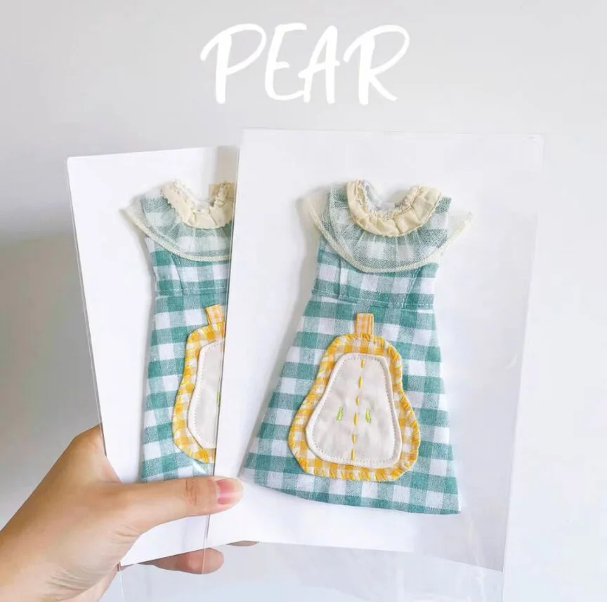 1pcs kawaii style Blythe Pear dress 1/6 30cm(Fit for Pullip,Ob22/24/26, Licca)