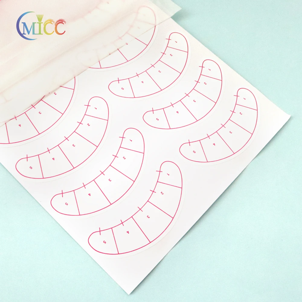 70 Pairs Lash Mapping Stickers Under Eye Positioning Tips Sticker for Eyelashes Extension Practice Eye Pads Paper Patches