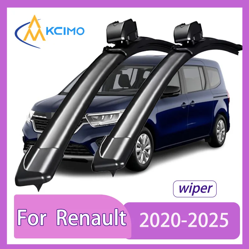 

2pcs Quiet Beam Wiper Blades for Renault Kangoo XFK FFK/KFK 2020-2025 Silent Windshield Wipers with Quick Installation