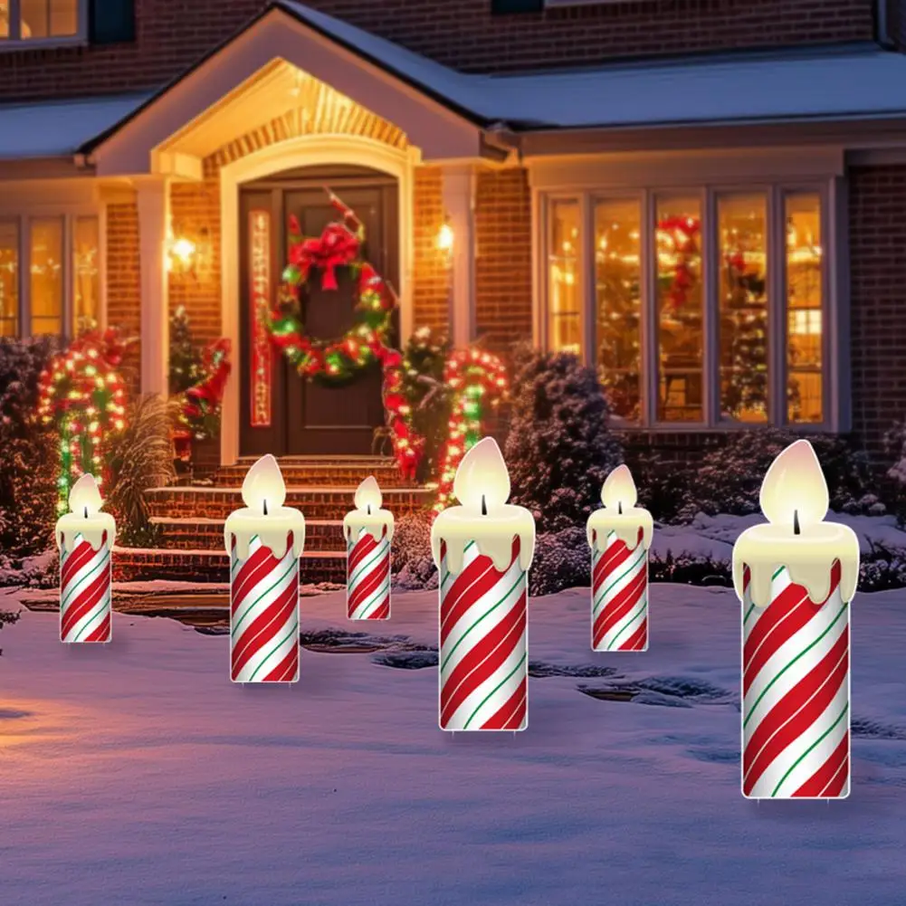 Рождественские-украшения-со-встроенными-столбами-Простая-установка-Рождественский-декор-Праздничный-рождественский-двор-Набор-вывесок-для-улицы