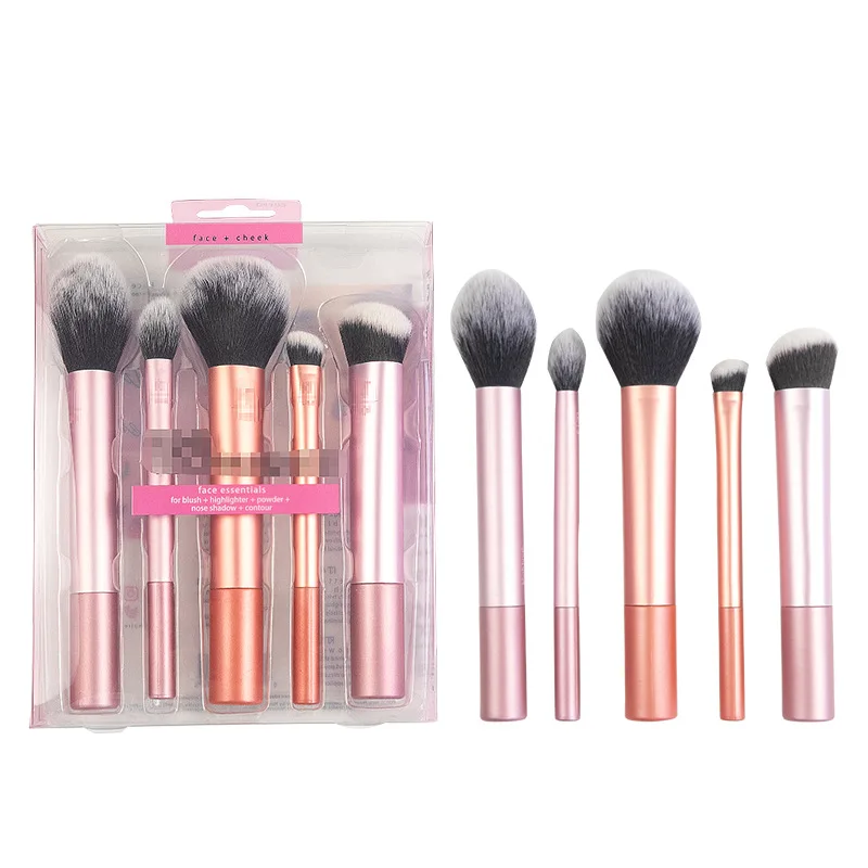 Popular Full Set of Makeup Brush Set Powder Blusher Brush Halo Dye Brush Eye Shadow Brush Beauty Egg