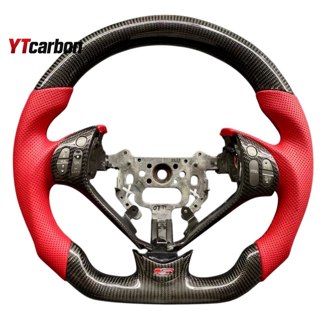 for Acura TL Sport JDM Car Interior Accessories Custom Real Carbon Fiber 3 Spoke Steering Wheel