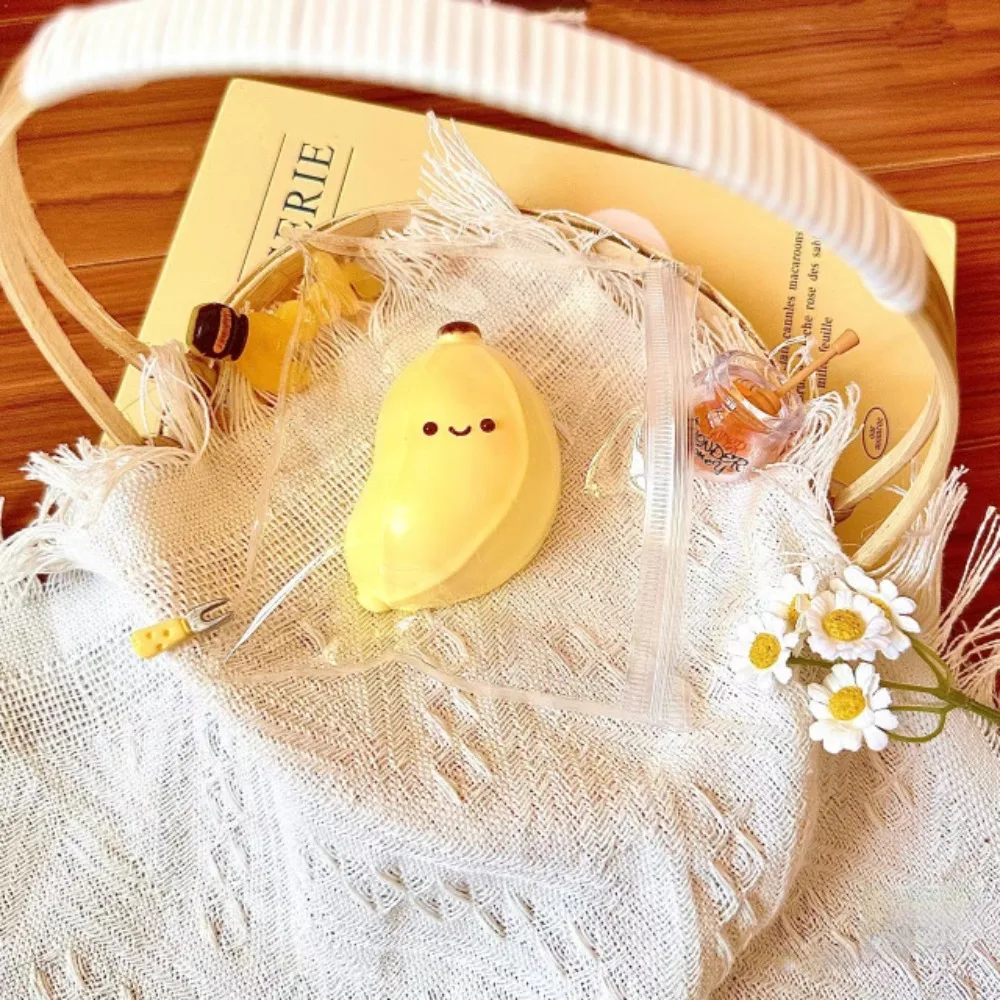 Creative TPR Fat Banana Squeeze Simulation Banana Soft Stress Relief Super Elastic Decompressing Adults