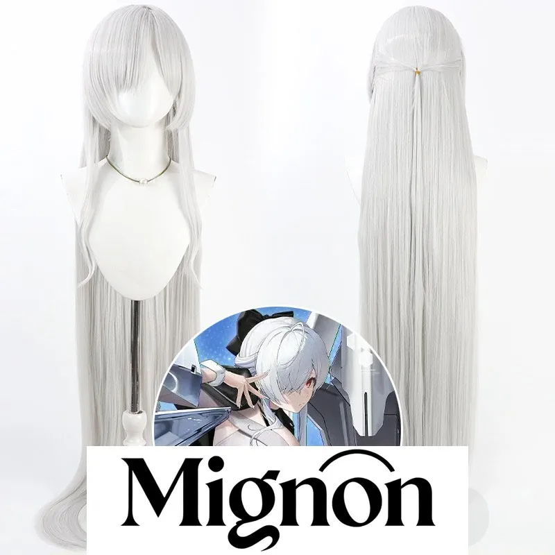 

Goddess of Victory: NIKKE Cinderella cosplay wig 1.2m long silver white styled Halloween gift