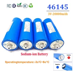 3V 46145 20Ah Sodium Ion Rechargeable Battery for Low Temperature Solar Storage Marine Medical Equipment Batteries