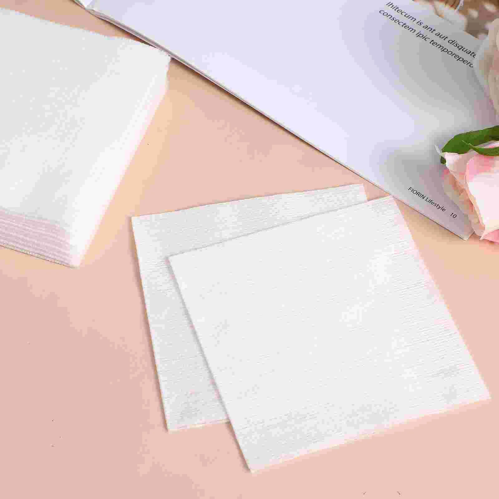 200 Pcs Pads 200pcs Non-woven Sheet Paper Bag Makeup Remover (10×10cm- ) Wound Care Gauze Wet Wipes Dry