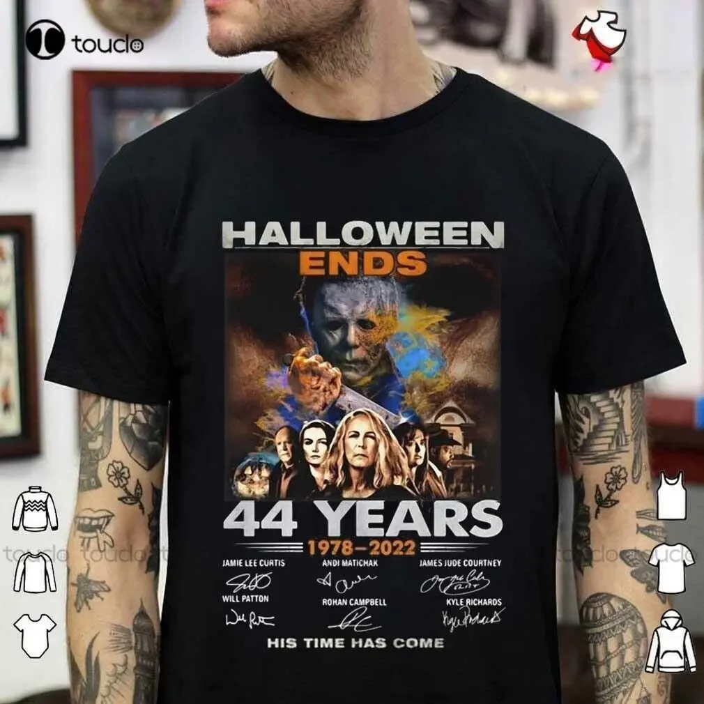 Halloween Ends 44 Years 1978-2022 Thank You For The Memories Signatures T-Shirts Green Shirts For Women Make Your Design Xs-5Xl