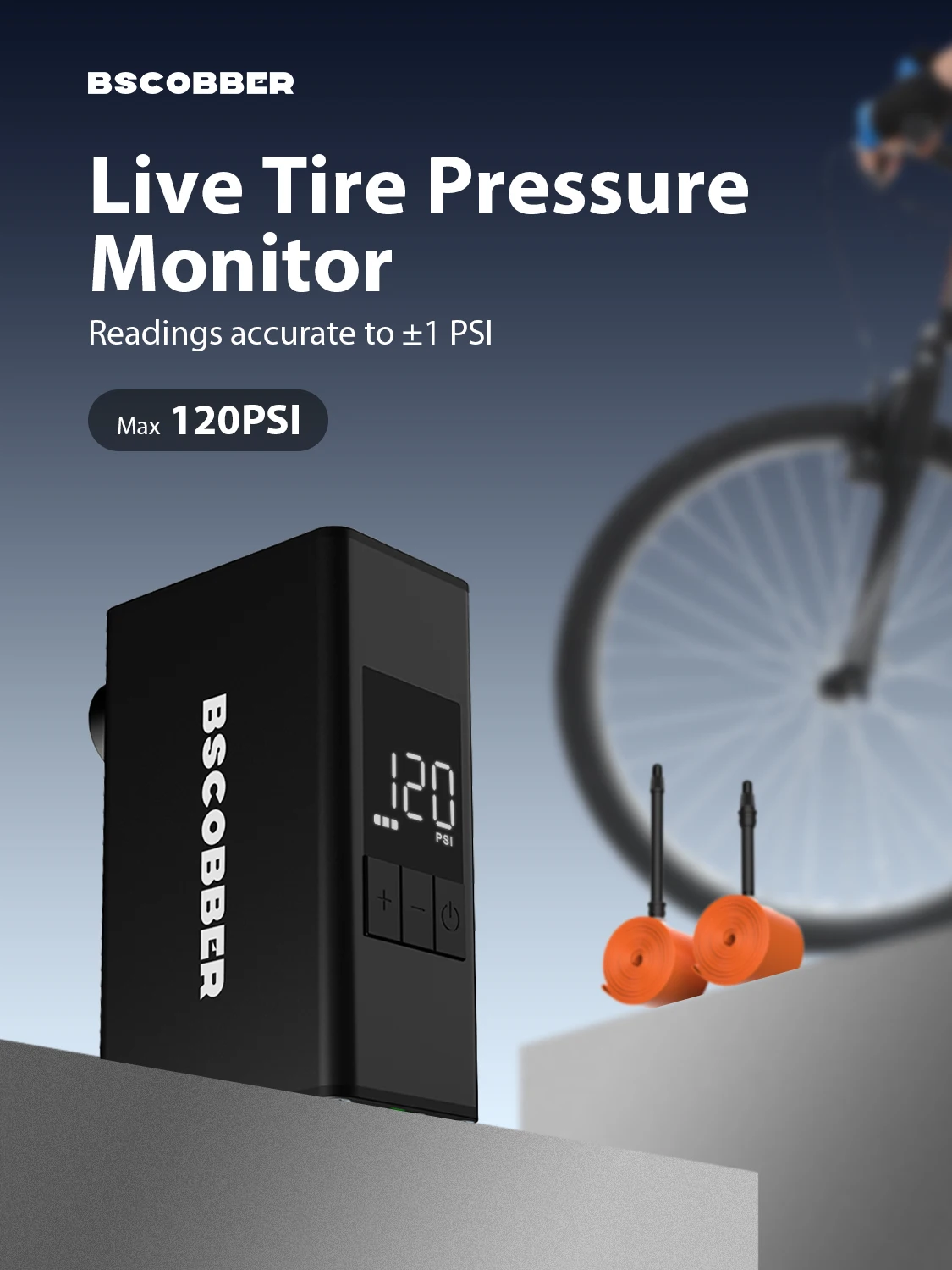 BSCOBBER Reifen-Kombinationswerkzeug Zubehör Kabelloser A3S Tragbarer Reifenfüller Reifenpumpe TPU-Schlauch 700c Rennrad TPU-Kameras – Detail 2