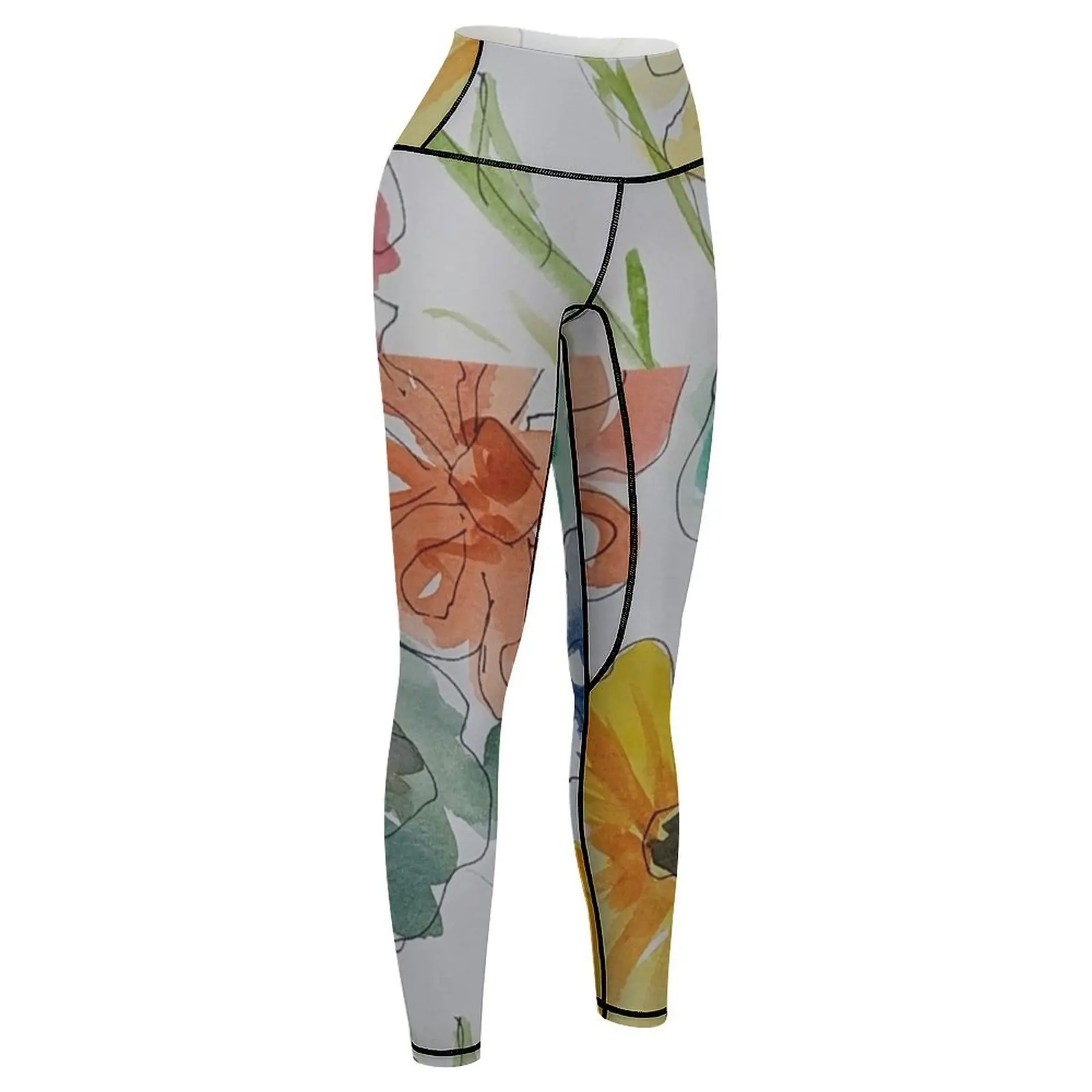 Flowers Galore Leggings gym pants for fitness trousers legging gym Womens Leggings