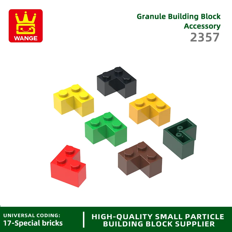 Wange 2357 100g/84PCS Corner Right Angle Building Block Moc Compatible with Brick DIY Children's Toy Assembly Gift