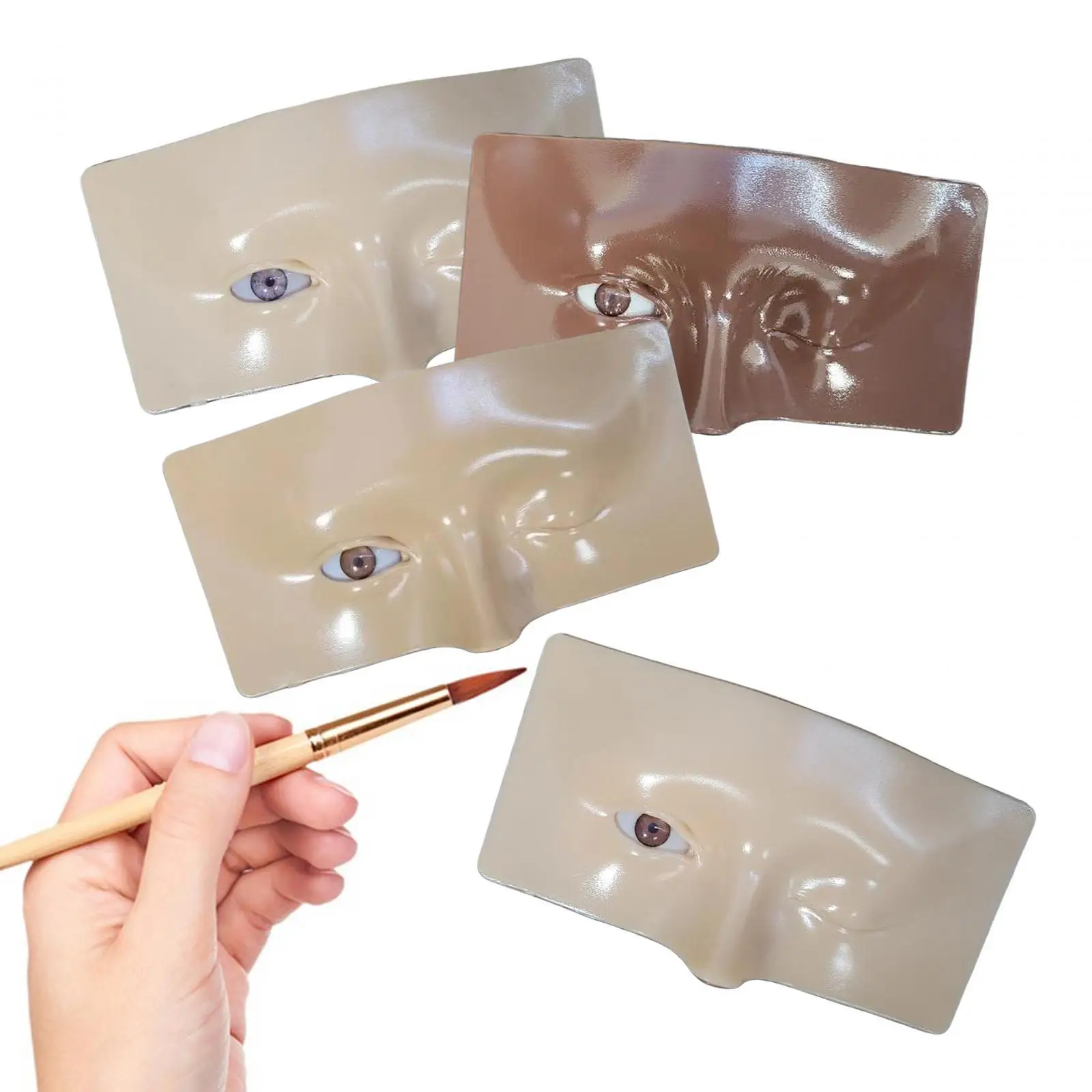 Viso per la pratica del trucco degli occhi 16,6x8,3 cm per truccatori di formazione per il trucco