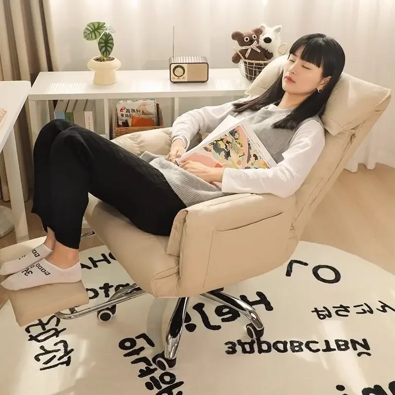 For Computer Chair Home Lifting Backrest Recumbable Office Sofa Seat Sedentary Boss Chair E-sports