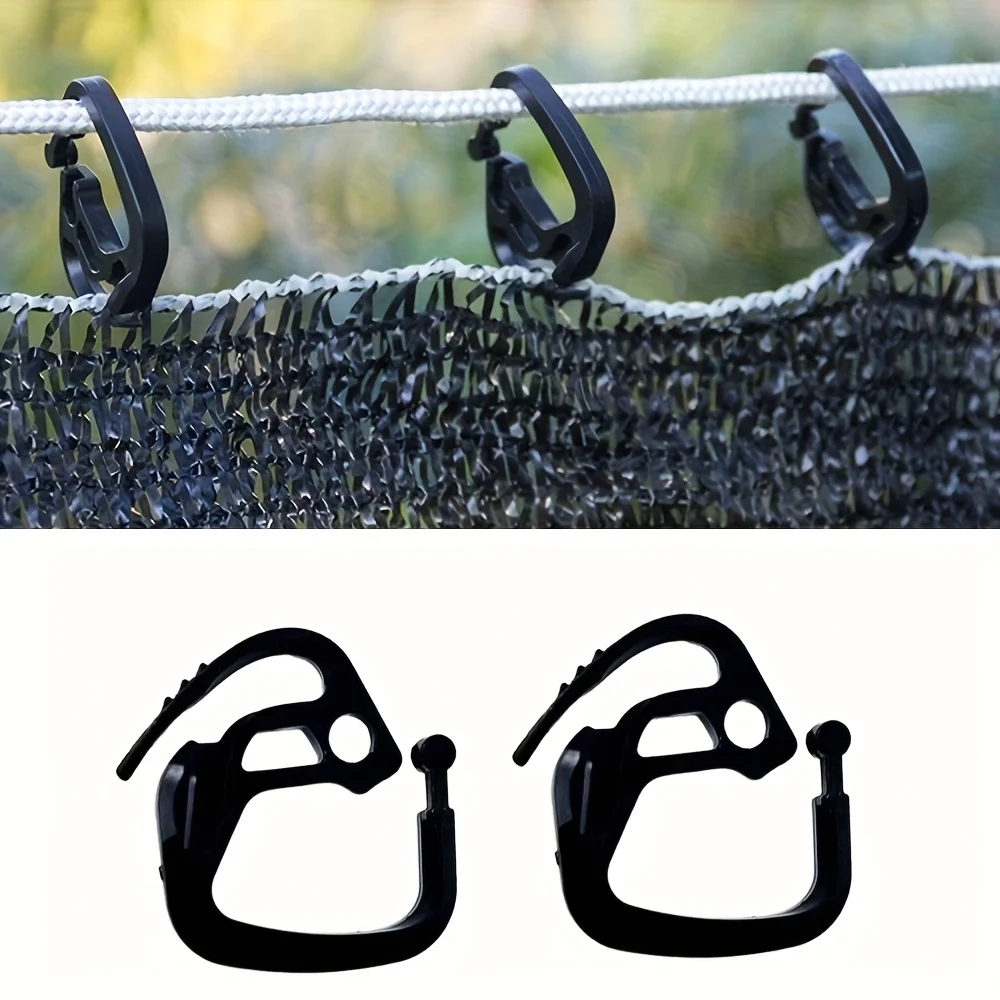 30pcs of Shade Net Fasteners, Clips for Holding Greenhouse Fabric, Hooks for Agricultural Sunshades, Outdoor Courtyard Clasps