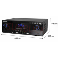 sunbuck KM-9 Professional KTV  High Power Amplifier Home Karaoke High Power 2.1 Cchannel Bluetooth Stereo Amplifier Audio