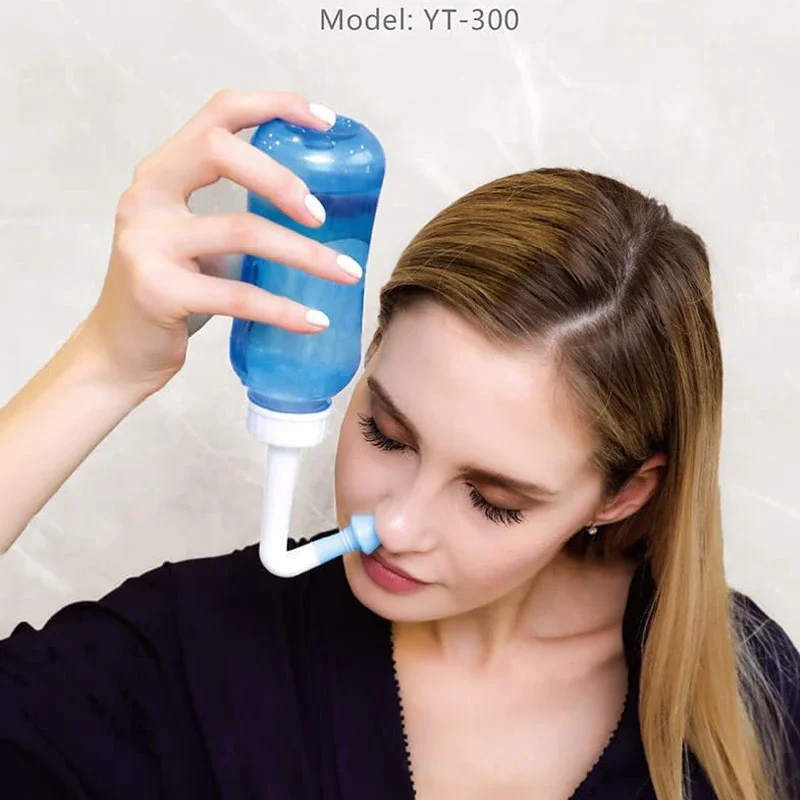 300ML Nose Wash Cleaner Nasal Irrigator Rinse Bottle Nose Protector Avoid Allergic Rhinitis For Adults Children Neti Pots